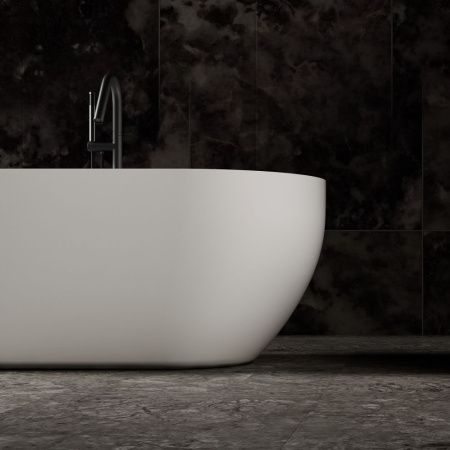 Ванна из искусственного камня Abber Stein AS9613-1.6 160х75 отдельностоящая овальная с ножками