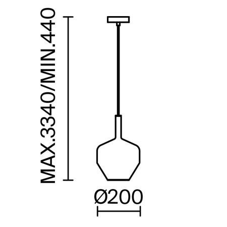 Светильник подвесной Maytoni Duality Modern MOD271PL-01B6