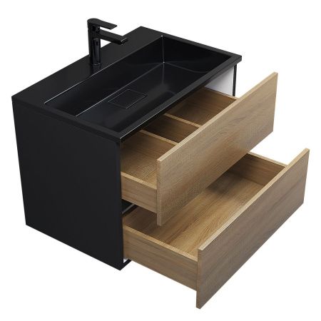 Тумба под раковину Uperwood Barsa 2930205157 70х50 подвесная цвет коричневый