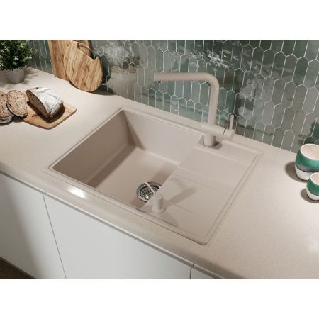 Кухонная мойка Grandex Aqua 600313 65х50 цвет бежевый поверхность матовая