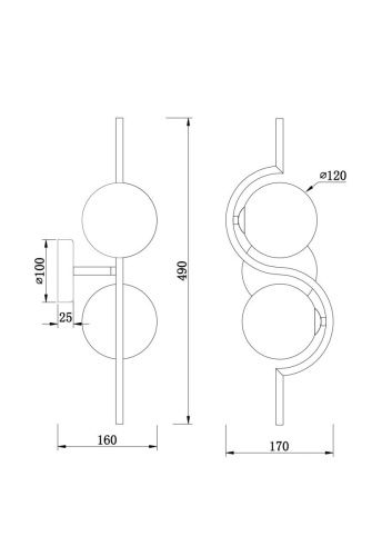 Бра Freya Harmonie FR5124WL-02BS - фото 2