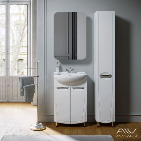 Зеркало-шкаф Alavann Monaco ALV0284001 80х60 подвесной цвет белый