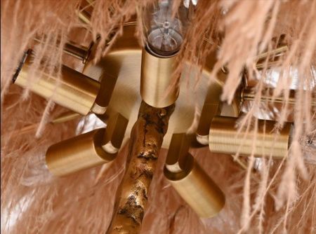 Торшер Delight Collection Ostrich Feather (Острицх Феатхер) BRFL5014 pink/antique brass