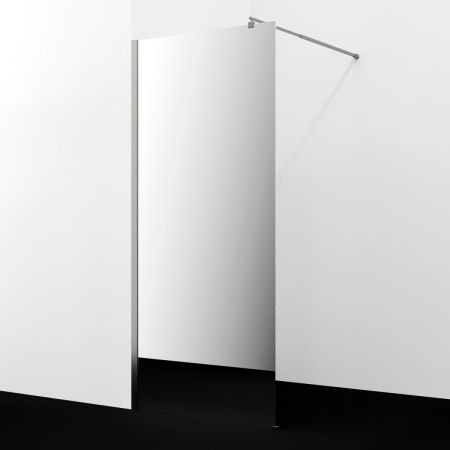 Душевая перегородка Wasserkraft Rur 30W 30W40BN-MR 120х200 стекло зеркальное профиль никель