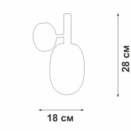 Бра Vitaluce V25540-1/1A