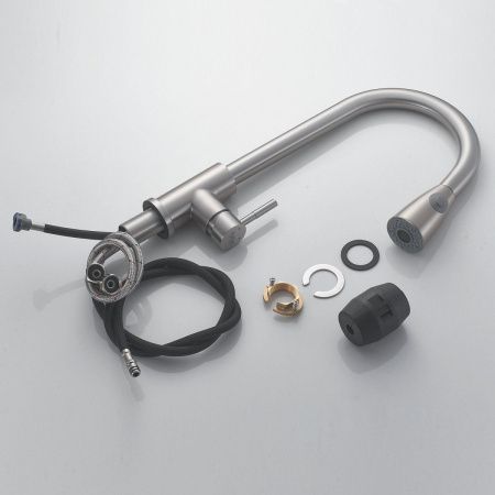 Смеситель для кухни Raffine F213L на мойку сатин