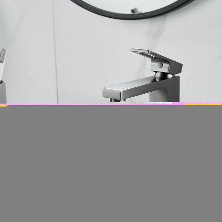Смеситель Raffine F0196T на раковину оружейная сталь