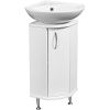 Тумба под раковину Stella Polar Концепт угловой SP-00000156 30х30 напольная цвет белый