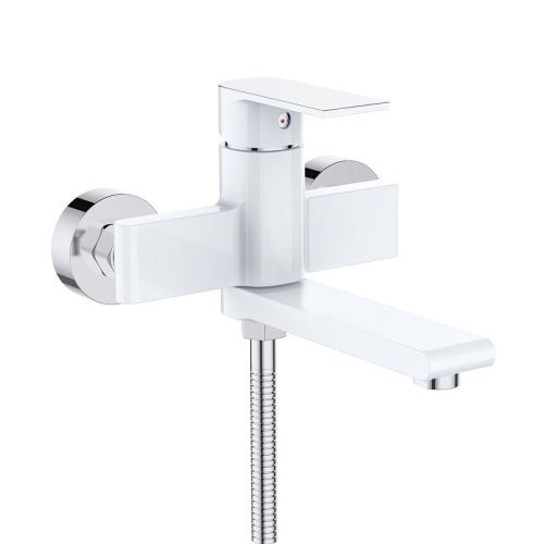 Смеситель для ванны D-Lin D130363-C настенный белый - фото 2