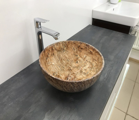 Раковина из санфаянса CeramaLux 489 32х32 накладная цвет многоцветный