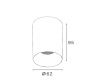 Светильник накладной Italline IT02-027 dark silver 3000K