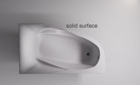 Ванна из искусственного камня Astra-Form Селена 01010081 170х100 угловая асимметричная с ножками