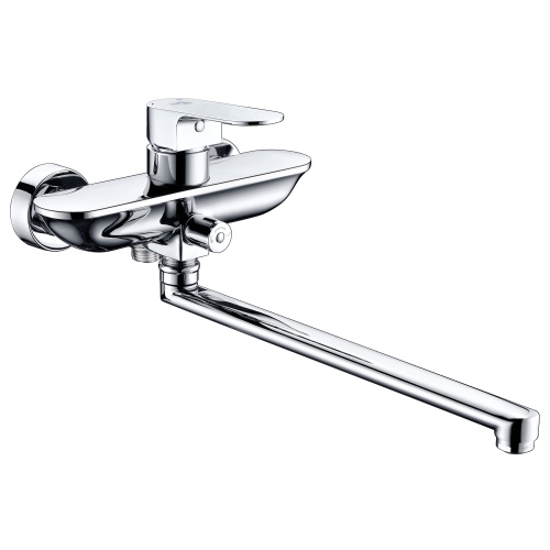 Смеситель для ванны WasserKRAFT Dinkel 5800 5802L настенный хром - фото 3