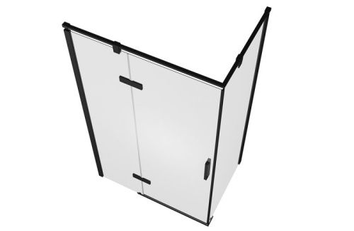 Душевой уголок Bravat Blackline BS120.3112AB 120х80 стекло прозрачное профиль черный без поддона - фото 5