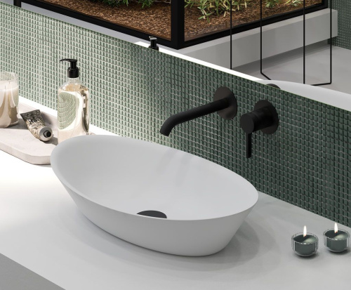 Смеситель AQG Urban Flow 01URF160NG встраиваемый в стену черный матовый - фото 3