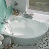 Ванна акриловая 1MarKa DIANA 01ди1710л 170х105 пристенная асимметричная без каркаса