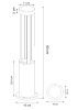 Ландшафтный светильник Arte Lamp Thuban (Тхубан) A1060PA-1BK