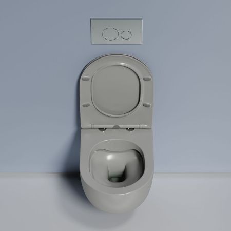 Унитаз подвесной Ceramica Nova MODENA CN6063MH черный с сиденьем микролифт безободковый душевой смыв