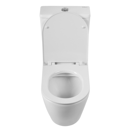Унитаз напольный с бачком BelBagno SFERA-R BB2141CPR/BB902SC белый с сиденьем микролифт безободковый каскадный смыв