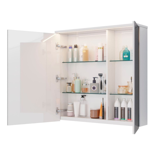 Зеркало-шкаф LeMark Zenon LM80ZS-Z 80х14х80 подвесной - фото 2 Зеркало-шкаф LeMark Zenon LM80ZS-Z 80х14х80 подвесной - фото 2