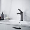 Смеситель Shevanik S4601T на раковину оружейная сталь