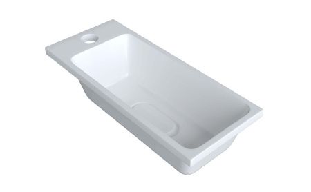 Раковина из искусственного камня Uperwood Modul 2911020337 50х20 полувстраиваемая цвет белый