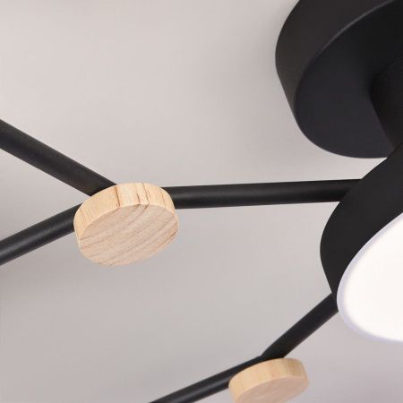 Люстра потолочная LED4U L3201-780 BK