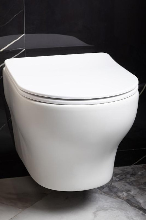 Унитаз подвесной Boheme Fiore 978-SET-MW цвет белый матовый с сиденьем микролифт безободковый смыв торнадо