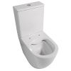 Унитаз напольный с бачком Abber Bequem AC1110 белый с сиденьем безободковый каскадный смыв