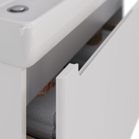 Тумба под раковину LeMark Buno mini LM05BM100T 100х40 подвесная цвет белый