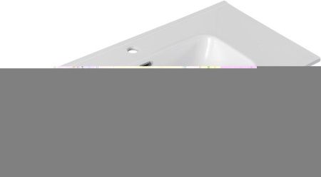 Раковина керамическая Allen Brau Glority 1.35008.20 90х50 полувстраиваемая цвет белый 1 отверстие под смеситель