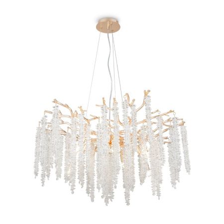 Люстра подвесная Freya Mineral Crystal FR1010PL-10G