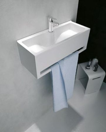 Тумба с раковиной 1MarKa Tiny У84220 60х30 подвесная цвет белый