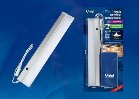 Светильник мебельный Uniel Uli (Ули) ULI-F40-9W/4200K Sensor IP20 Silver
