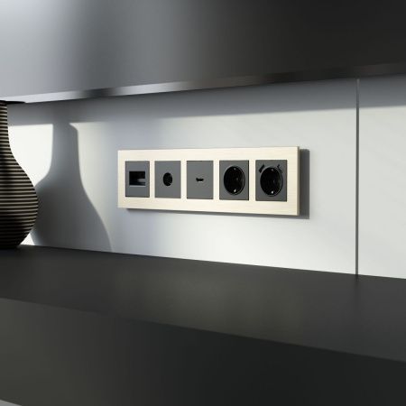 Рамка на 5 постов Werkel AluMax (АлуМакс) 4690389214363