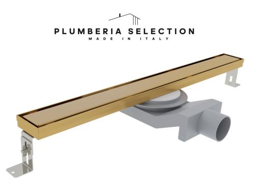 Душевой лоток Plumberia Selection PSL LINEAR PSL80OB 80х5 золото