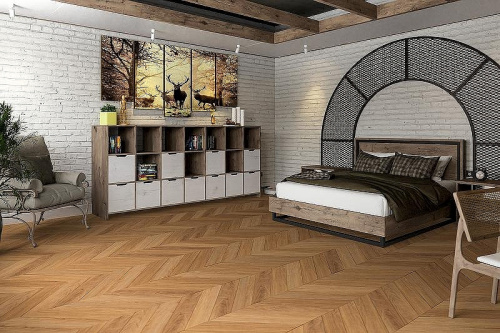 Кварцвиниловая плитка Damy Floor CHEVRON LVT DF09-Ch-LVT Монсоро - фото 3