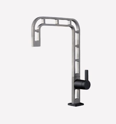 Смеситель для кухни Webert ON921202441 на мойку черный/сталь