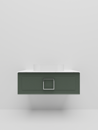 Тумба со столешницей La Fenice CUBO NFNC-01-CUB-G-100-2-GG 100х50 подвесная цвет синий/серый