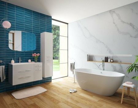 Ванна из литьевго мрамора Эстет Майами ФР-00009623 160х75 отдельностоящая овальная