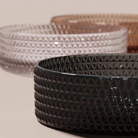 Раковина стеклянная Ceramica Nova CRISTAL CN6060 40х40 накладная цвет черный без отверстий под смеситель