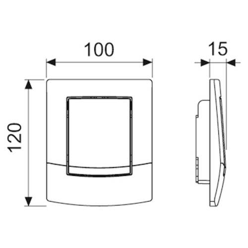 Лицевая панель Tece TECEambia 9820081 - фото 2