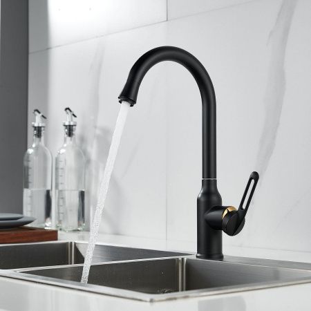 Смеситель для кухни Raffine F103H на мойку черный