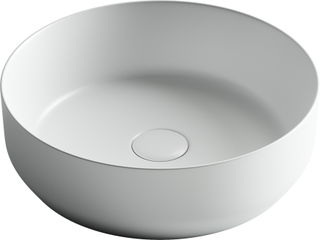 Раковина из сантехнического фарфора Ceramica Nova ELEMENT CN6022MW 39х39 накладная цвет белый матовый без отверстий под смеситель