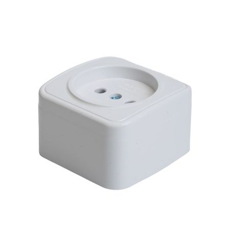 Розетка накладная 1-местная Stekker Basic (Басиц) 50074