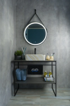 Раковина керамическая Gid Geométrico 54459 50х40 накладная цвет многоцветный без отверстий под смеситель