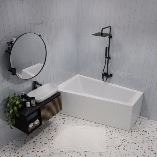 Ванна акриловая 1MarKa THOMAS 01том1710л 170х100 пристенная асимметричная без каркаса - фото 4 Ванна акриловая 1MarKa THOMAS 01том1710л 170х100 пристенная асимметричная без каркаса - фото 4