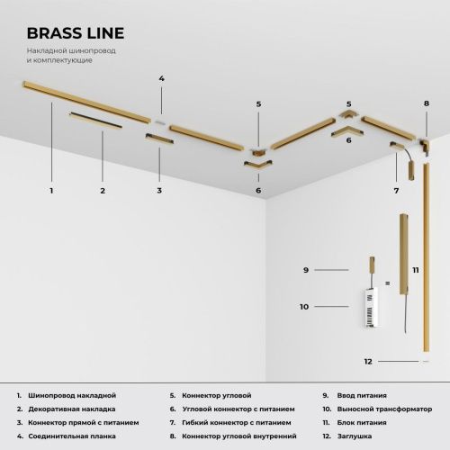Шинопровод магнитный накладной Elektrostandard Line Magnetic (Лине Магнетиц) 4690389219085 - фото 4