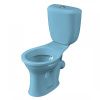 Унитаз-компакт напольный с бачком Santeri Виктория 1P3016S0600BF голубой с сиденьем каскадный смыв