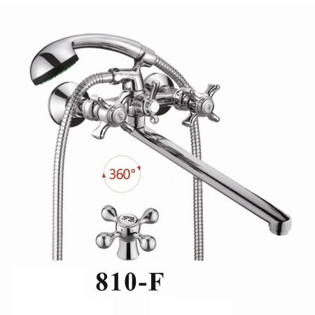 Смеситель для ванны D-Lin D145810-F настенный хром